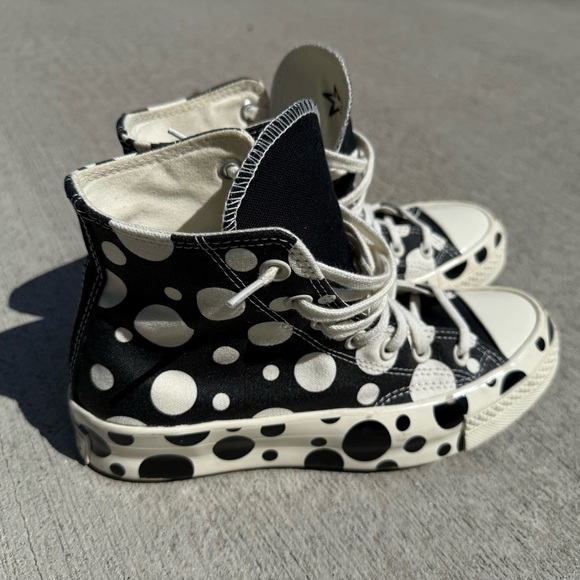 Converse Other - Converse Women’s Chuck 70 High Top shoes Polka Dot Size 7 Lace Up